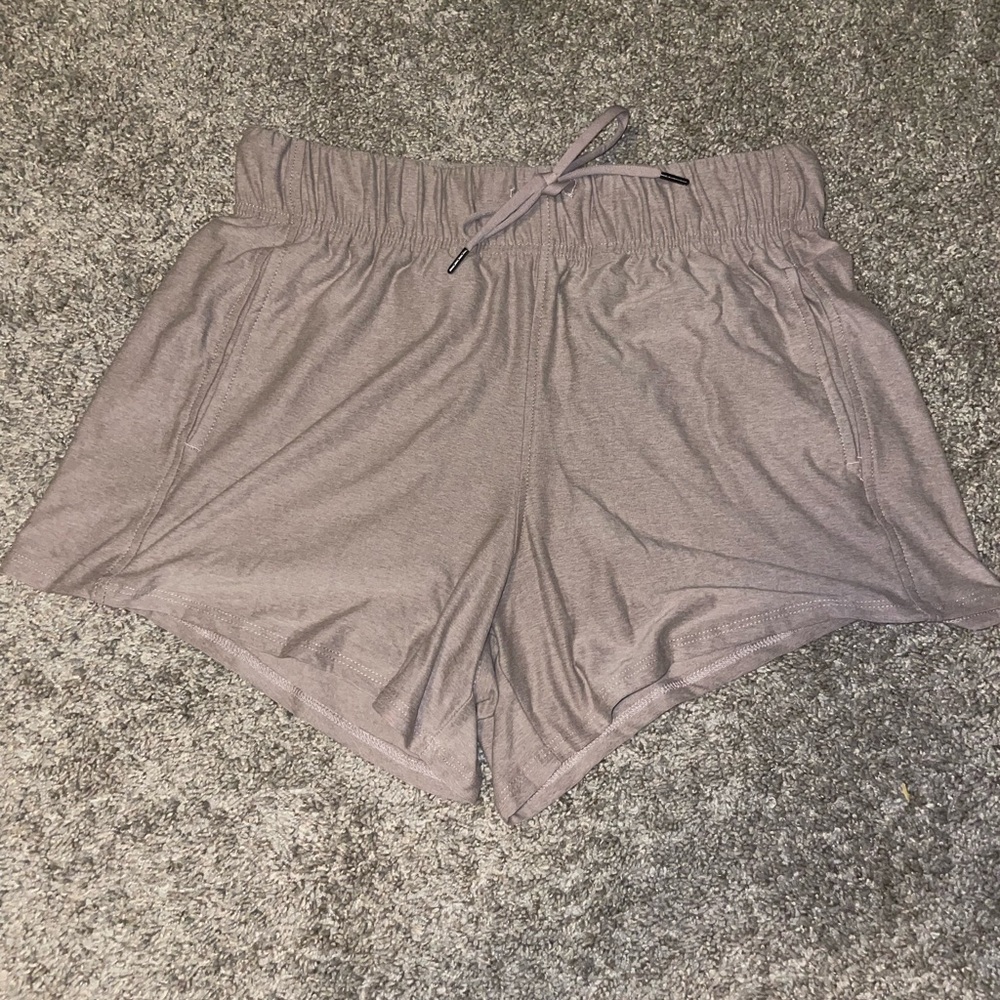 Athletic Works Gray Athletic Shorts Elastic Waist